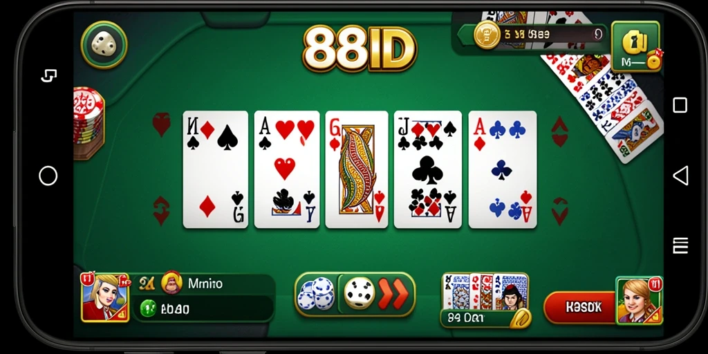 Screenshot gameplay Domino 88ID yang seru dan interaktif.