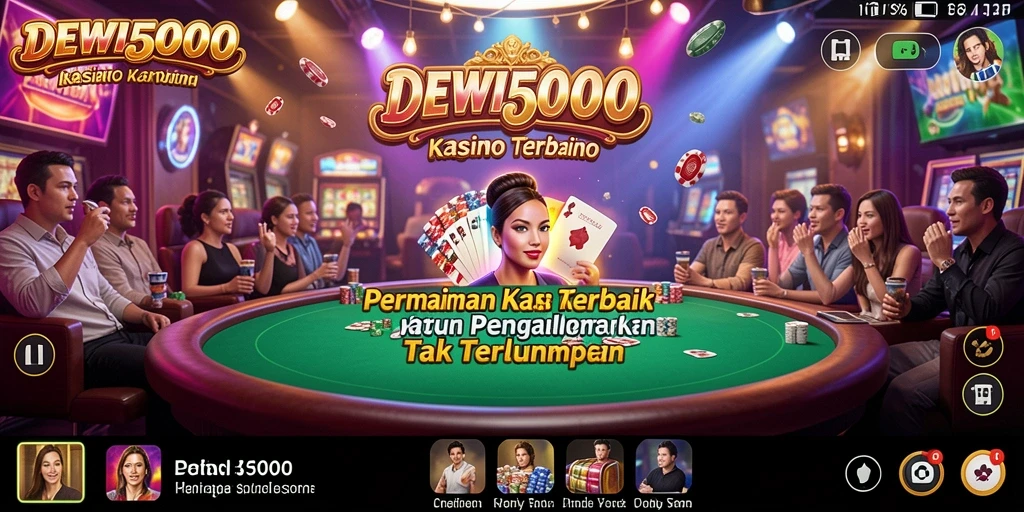 Screenshot gameplay DEWI5000 menampilkan pengalaman kasino yang seru.