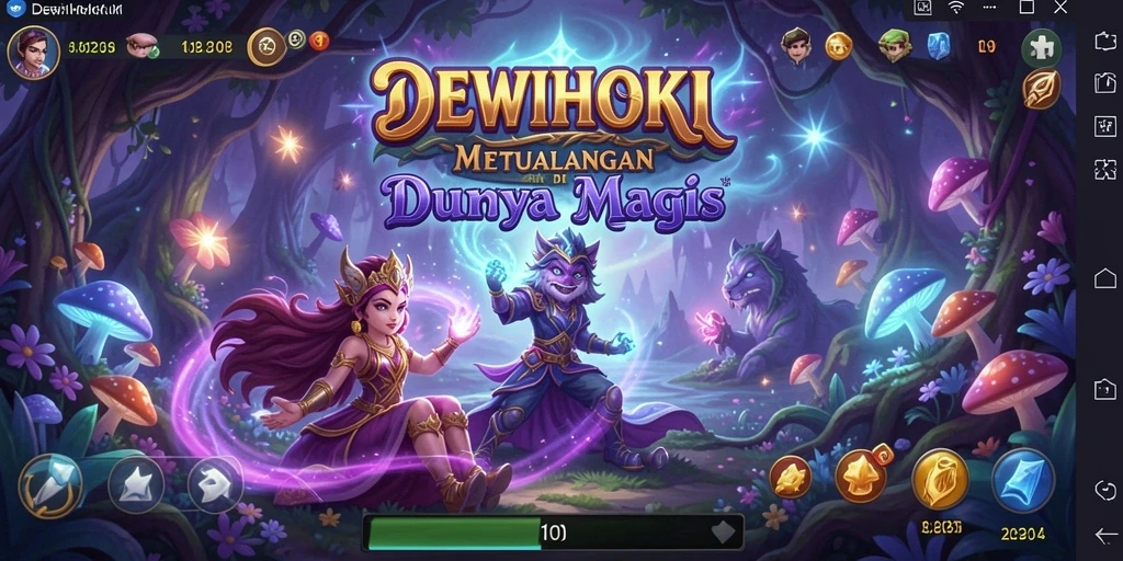Tampilan gameplay DEWIHOKI yang seru dan penuh aksi.