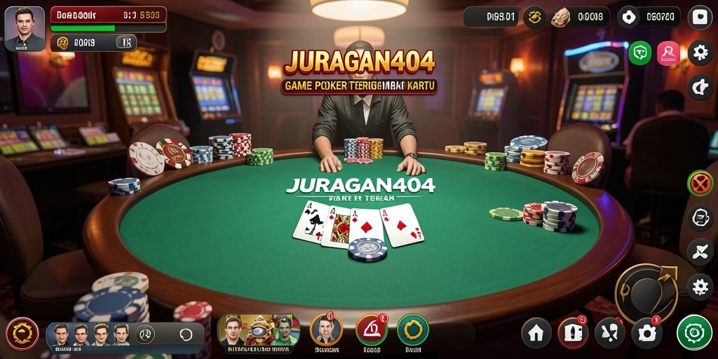 Tampilan gameplay Poker yang menegangkan dan interaktif.
